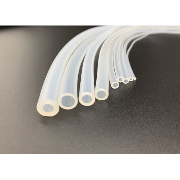 FDA Пищевой класс Гибкая силиконовая трубка Озоноустойчивая Платина отвержённая