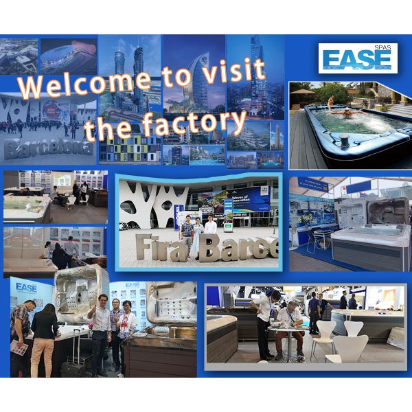 джакузи SAA 8 10 спа заплыва людей на открытом воздухе акриловое для плавая тренировки 3500L