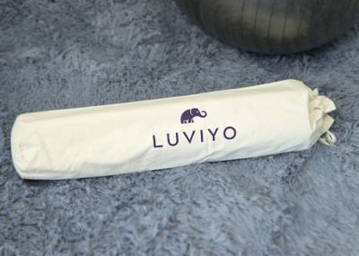 8 Oz Cotton Canvas Outdoor Drawstring Yoga Bag One Color Silk Screen Logo Printing
