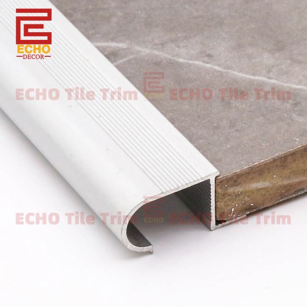 Non Slip Bull Nose Aluminium Stair Nosing Trim Piece For Tiles