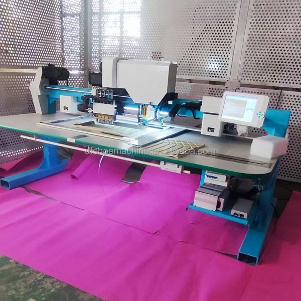 Automatic Leather Sponge Sewing and Perforation Combine Machine for Car Seat Cushion Sofa Pillow
