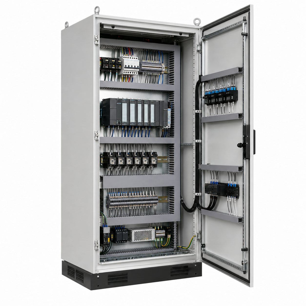 High Precision Stable Signal PLC Control Cabinet Assembly For Logistics Sorting Equipment
