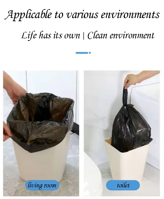 Customized heavy-duty oversized industrial garbage bags, biodegradable black 55-gallon plastic kitchen garbage bags wholesale