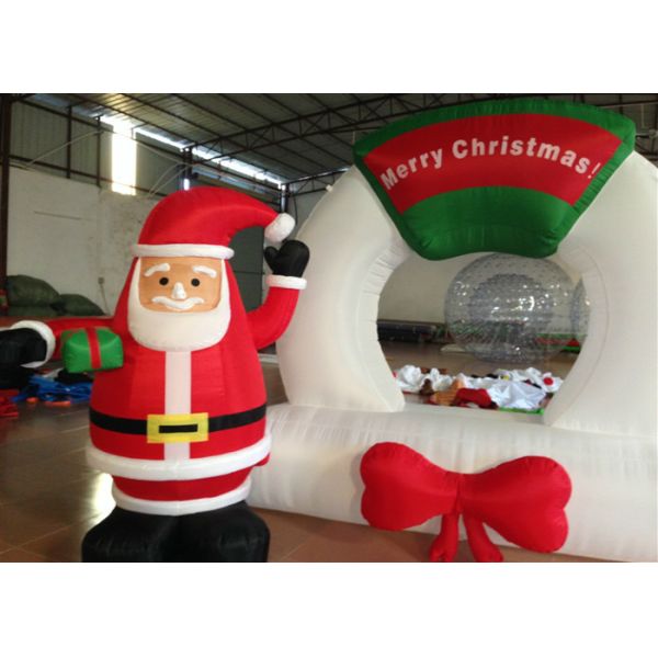 Strong Oxford Outdoor Christmas Blow Ups , Snowman Inflatable Christmas Lawn