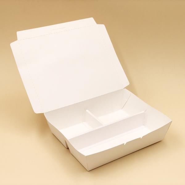 Food Grade Disposable Trays Brown Kraft Paper Lunch Box 2-4 Compartment