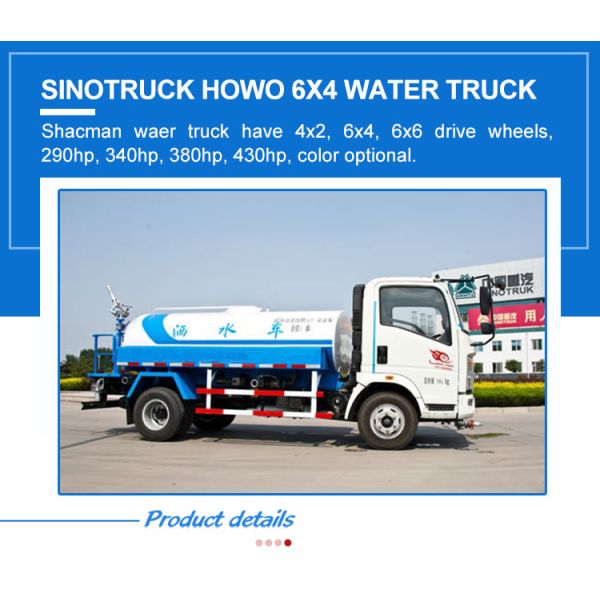 6×4 Drive Wheel Sinotruk HOWO Potable Water Tank Used Water Truck for Construction