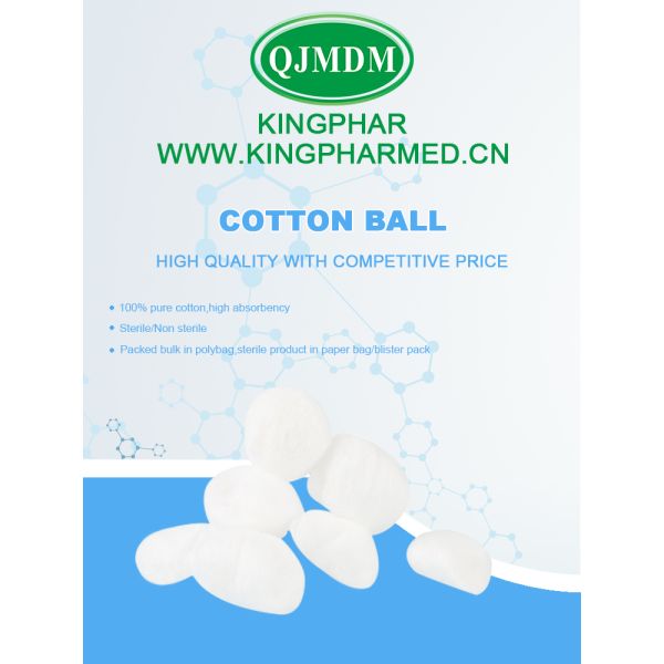 Medical High Absorbency 100 Cotton Balls OEM Acceptable