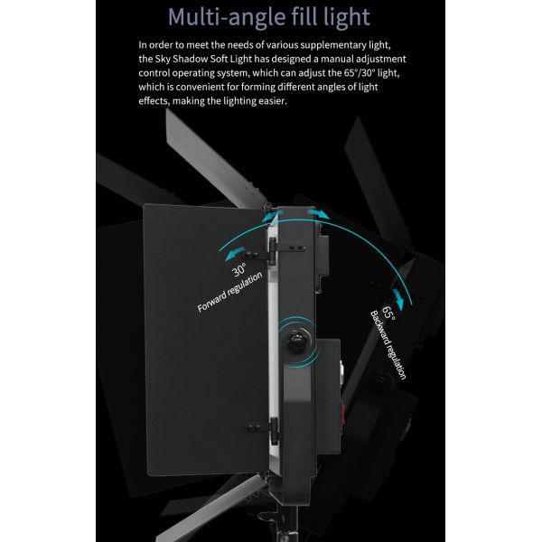 TYSTVideo LED740 160W LED Panel Blanda de la luz de vídeo perfecta para la estación de televisión / videos de estudio