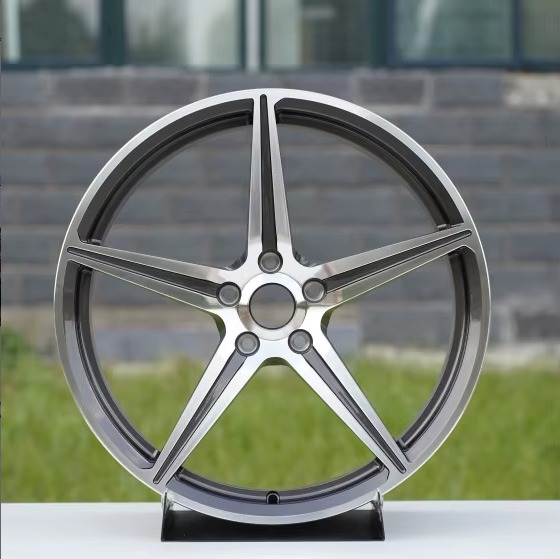 Factory Direct New Design Deep Concave Forged 22 Inch 5x114.3 Brushed Silver Car Rims for Mercedes C E AMG