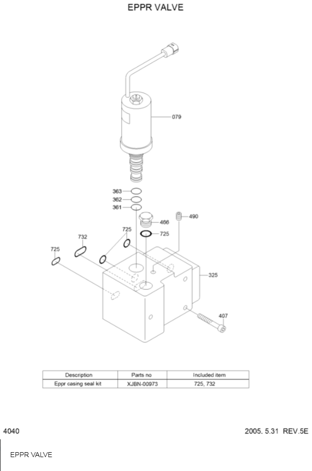 Belparts Excavator R210-7 Robex210 Hydraulic Parts XJBN-00382