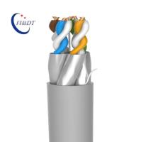 Cable Ethernet LAN Cat6a protégé par U-FTP à basse fréquence d'interférence en PVC