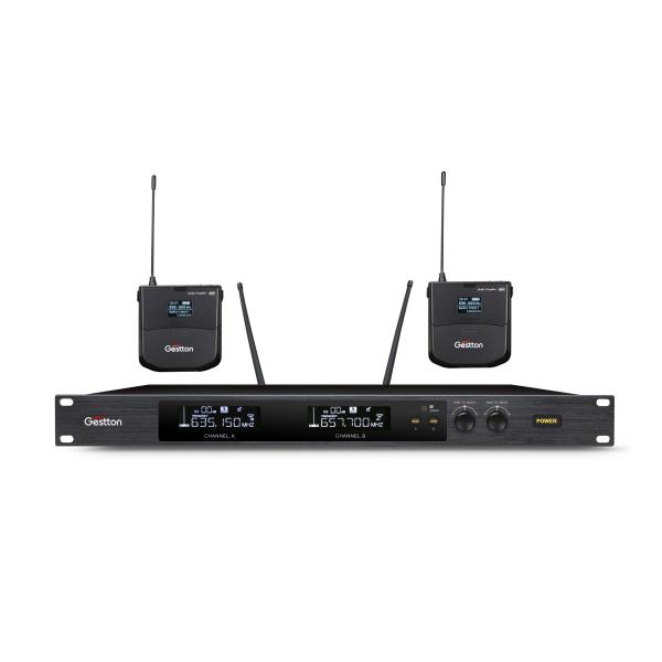 UHF Dual Channel Wireless Microphone ACT Auto Scan Infrared Frequency Teaching