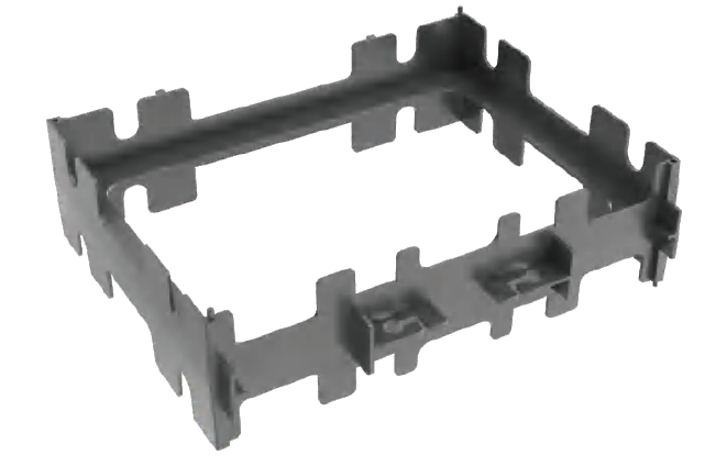 ABS+PC Fireproof Prismatic Battery Bracket for 100AH Prismatic Cell with Fully Enclosed Splicing Structure