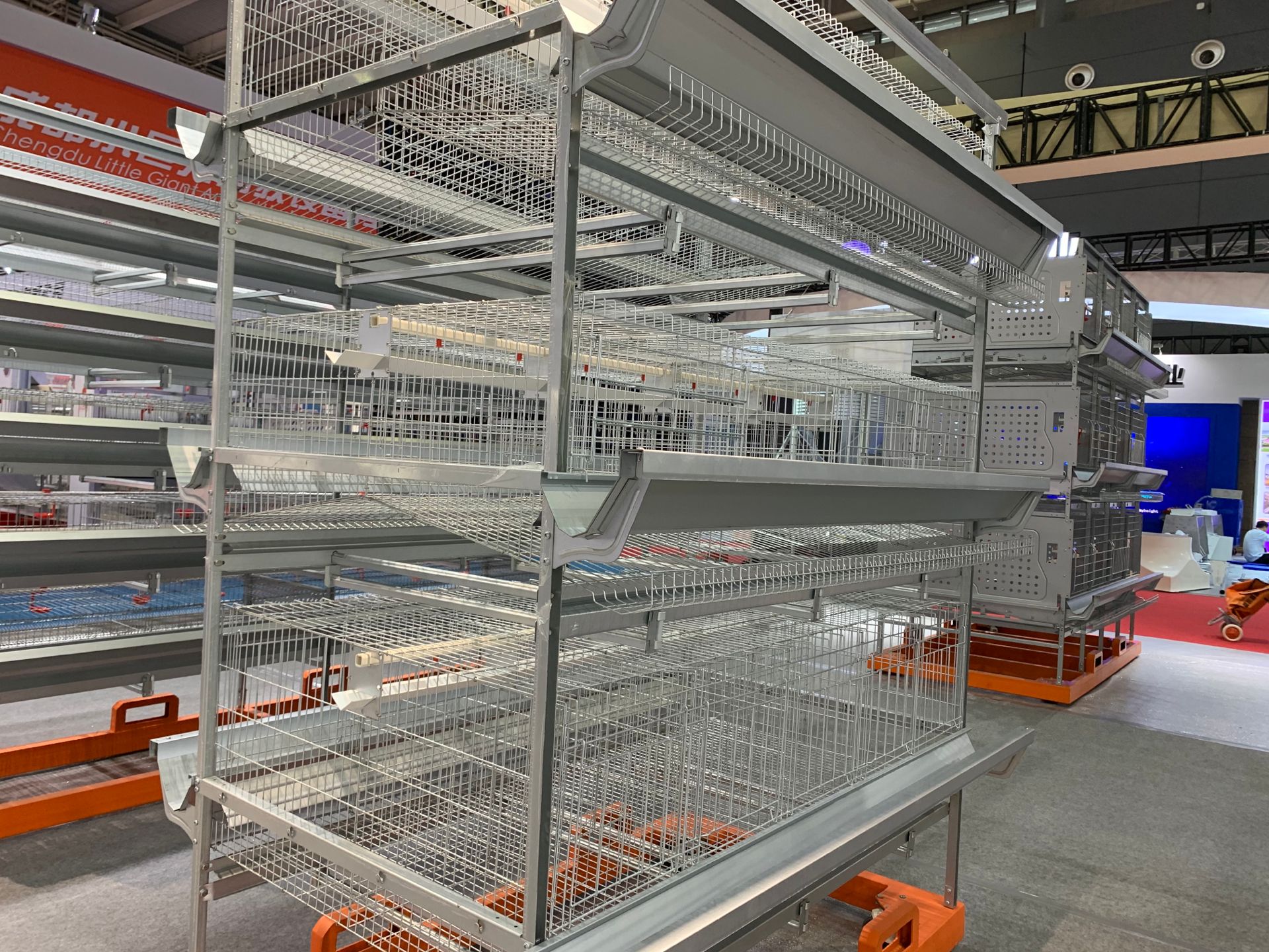 Животная клетка цыпленка птицы яруса 0.02m3 поголовья 4