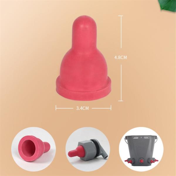 Slow Flow Calf Feeding Nipple Designed for Newborn Young Goat and Sheep Milk Feeding