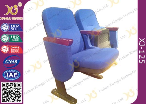 Commercial Level Church Auditorium Seating Floor Fixed Low Back Church Chair