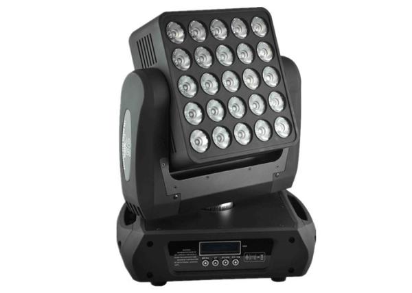 Top 1 Flat 25 x 12w High Lumen American CREE, RGBW Color Mixing  LED Moving Head Light / Square DJ Moving Head Lights