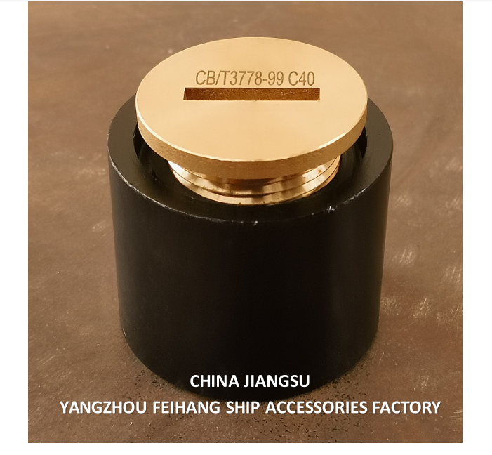 Durable Sounding Pipe Head A50 CB/T3778 with 76mm Outside Diameter and Copper Lid Carbon Steel Body