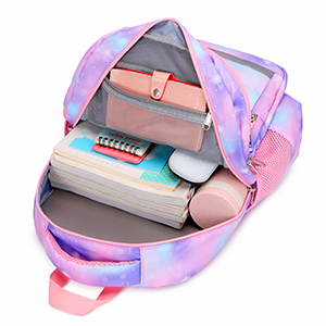 Soft Polyester Inner Lining Preschool Unicorn Backpack with Lunch Box and Pencil Case