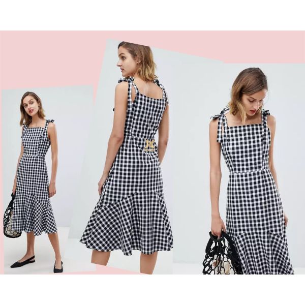 200 гр. Плотность настраиваемая черно-белая ткань из пластинки Твиль для дамского платья RZ18042