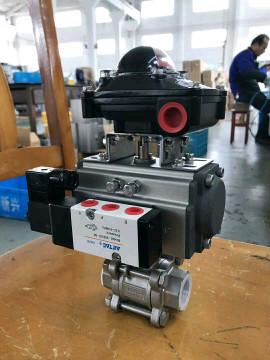 Aluminum Alloy Pneumatic Ball Valve Rotary Pneumatic Operated Ball Valve
