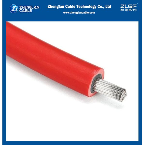 Cabo fotovoltaico solar à prova d'água 100m 200m 1x6mm2 6 Sq Mm 6mm 2 Núcleo 1500 Vdc Dc