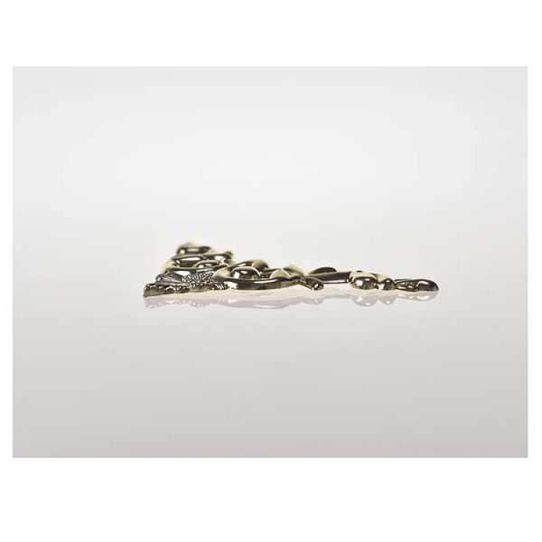 Produits funèbres en plastique d'accessoires, décoration de matériel de cercueil de l'or 24K