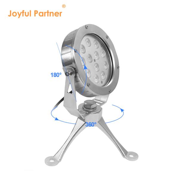 Alta potência LED luz subaquática IP68 24V DC Suporte DMX controlador