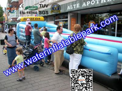 2 Lane Inflatable Bungee Run / Inflatable Sport Games Bungee Run For Children