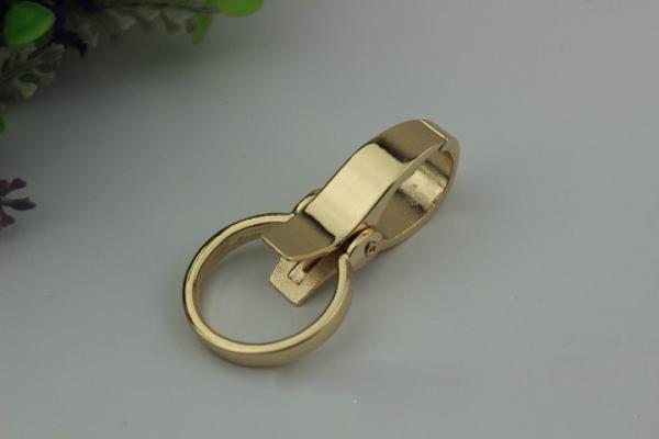 Galvanized accessories multi-color 1 inch metal round shape zinc plated snap hook for handbags