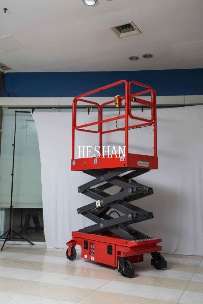 Narrow Aisle Hydraulic Portable Scissor Lift Platform 4.8M 300kg Load Capacity