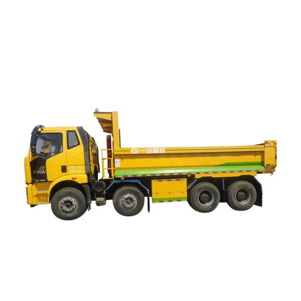 Construction Waste 8*4 Dumper Truck 40000kg FAW Tipper Truck Automatic Unloading