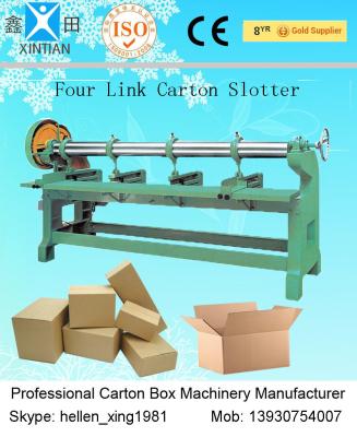 Four Knives Corrugated Carton Machinery with Paperboard Slotter / Corner Cutting