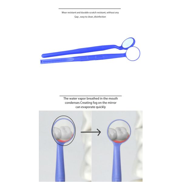 Одностороннее двустороннее противотуманное зубное зеркало для рта Автоклавируемые оральные зеркала