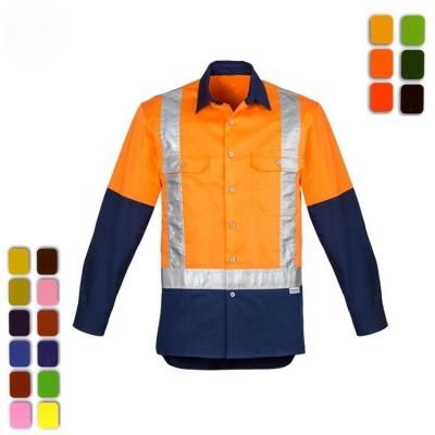 Camisas de segurança com reflexo de alta visibilidade Camiseta de segurança de polo com bolsos