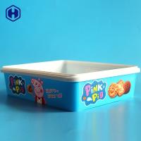 El relleno en caliente modifica SGS redondo FDA QS del envase de plástico para requisitos particulares de las galletas de la caja de IML
