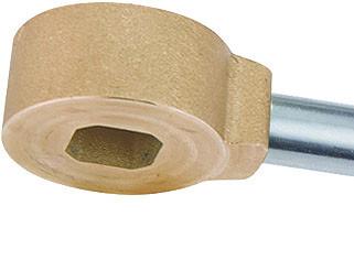 1605 Square Pattern Magnetic Lockable Water Meter Ball Valve DN20 DN25 DN32 with Flexible Coupling Quick In-Out Design