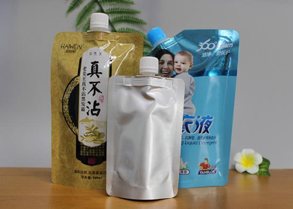 Plastic Liquid Spout Bags / Resuable Wine Doypack 50ml To 3L With Spout