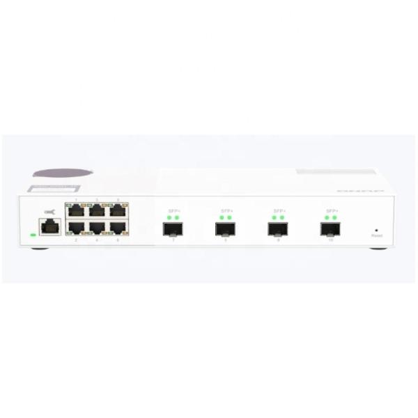 QSW-M2106-4S 4*10GbE SFP Fiber Ports 6*2.5GbE Ethernet Ports L2 Web-based NMS Switch speed Connectivity for Workstations