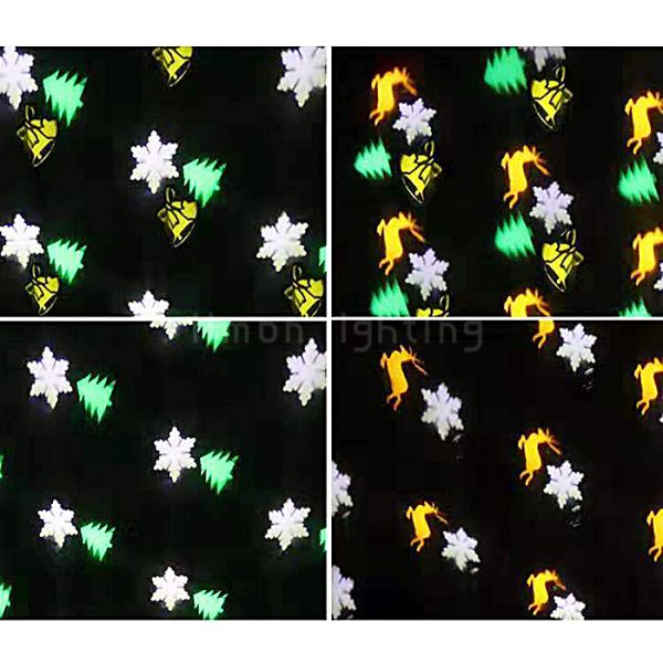Outdoor Christmas Patterns LED Snow petals Colorful  Projector Lights for Garden