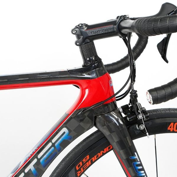 700C Road Bike Carbon Fiber Frame SRAM RIVAL 22 Speed  Aero Racing Design