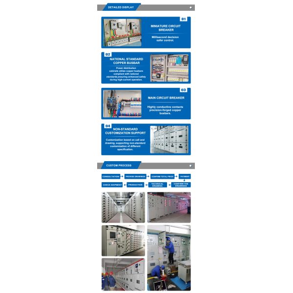Customized Indoor Wall Mounted Power Distribution Cabinet For Industrial Machine Operation Electrical Distribution Box