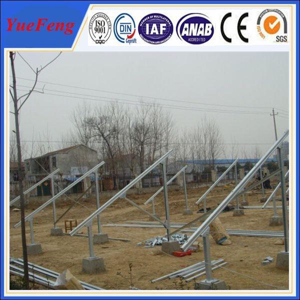 solar racks/ground mounted solar panel mounting brackets with aluminum rails