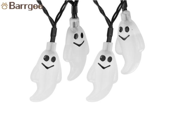 30 Leds Ghost Solar Powered Led String Lights , Solar Christmas Tree Lights Outdoor For Halloween Party