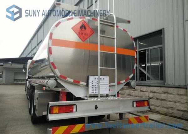 Dongfeng 8*4  27.5cbm Fuel Tank Trailer 340HP  Aluminium Alloy For Transporting Oil