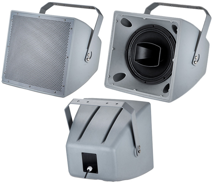 100W Horn Speaker 8 Coaxial PP Outdoor Horn Speakers Floor Mount