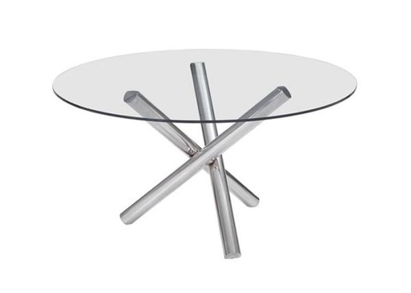 Special Design Stainless Steel Glass Table , Stainless Steel Dining Table CE Approved
