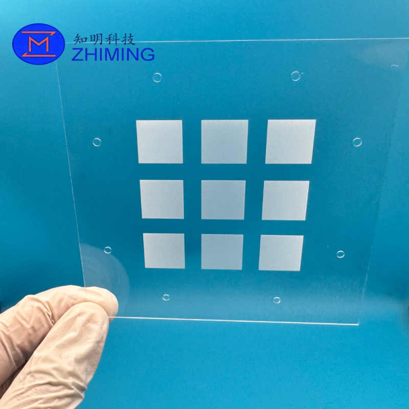 TGV Sapphire Substrate with Precision Through-Via Micro Holes and Customized Layout for High Mechanical Strength