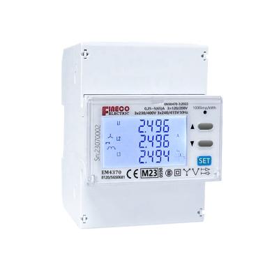 Three Phase MID Approved EM4370 3*120/208V... 3*240/415V 5 65 A Energy Meter for Solar
