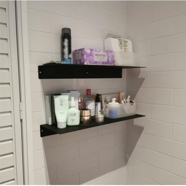 Стеновой организатор В форме буквы L белый металлический плавучий полк